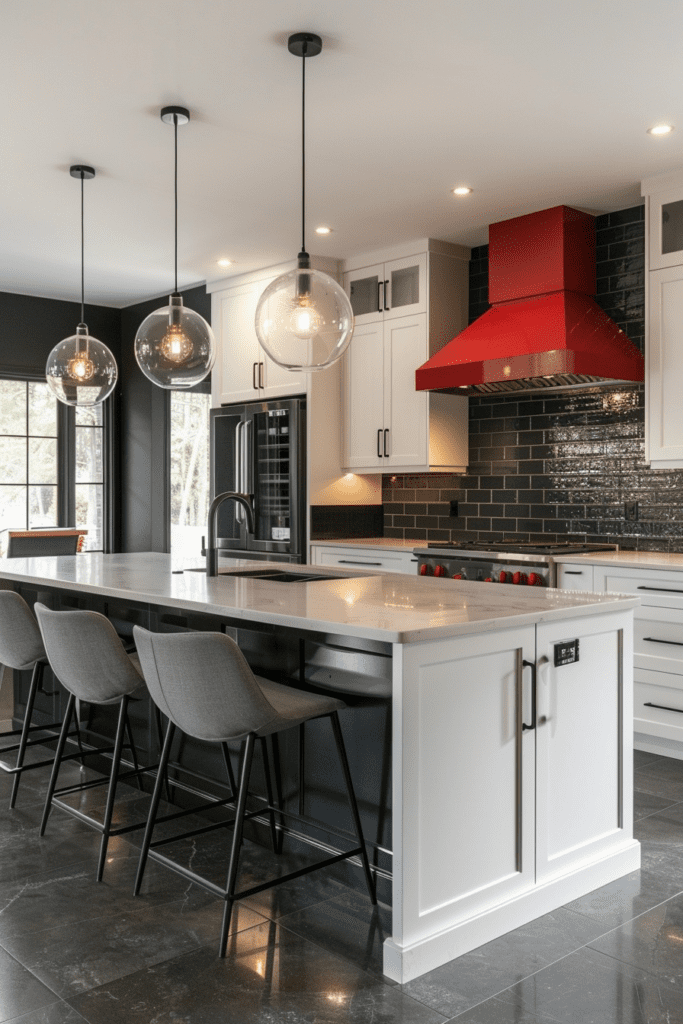 Vivid Contrast Design Kitchens