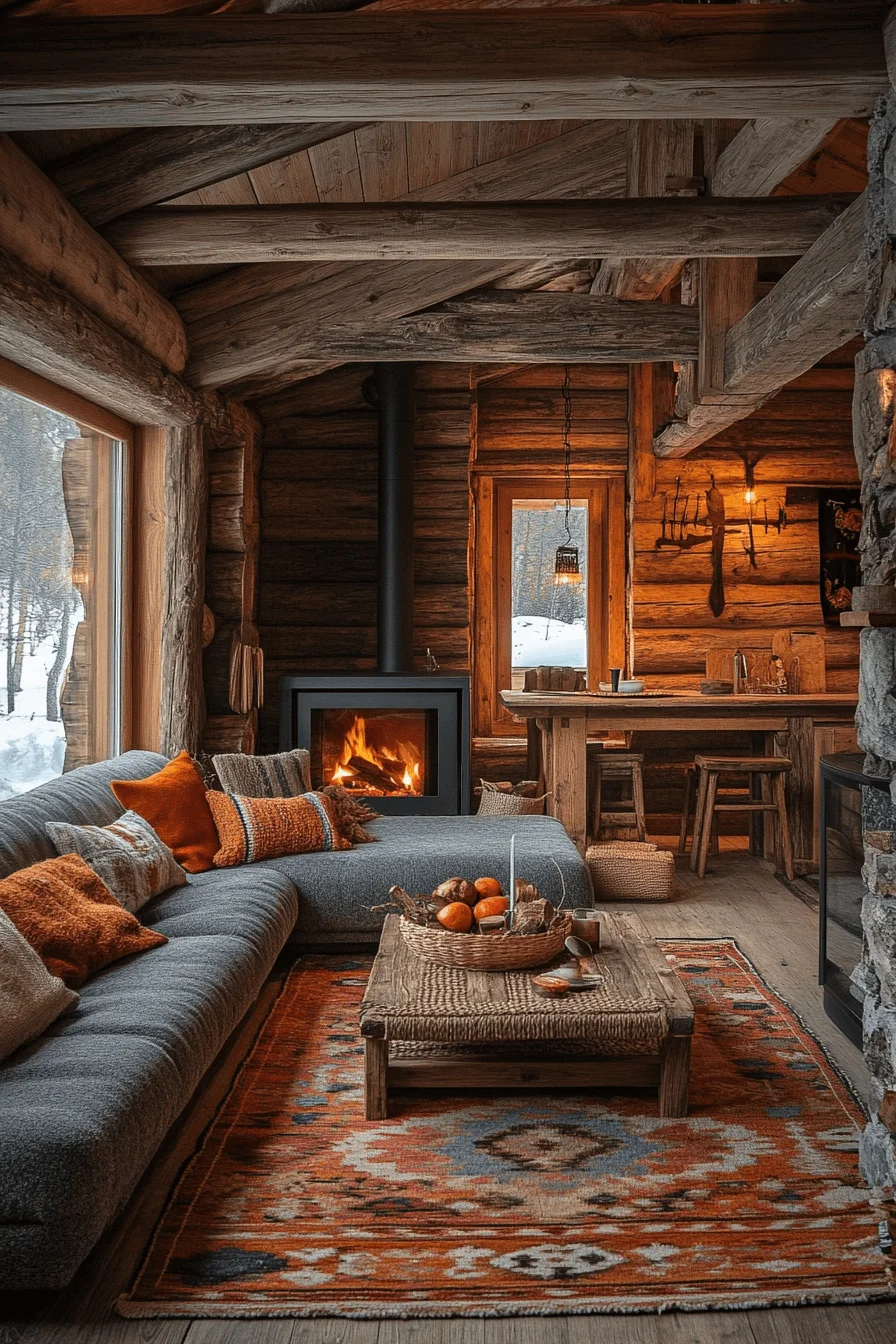 log home interiors