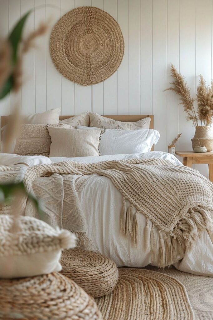 Warm Nordic Boho Bedroom