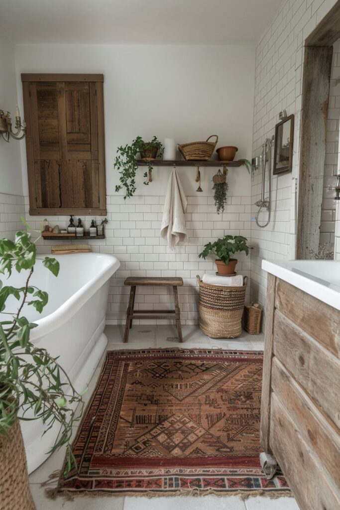 Calm Scandi Boho Bathroom