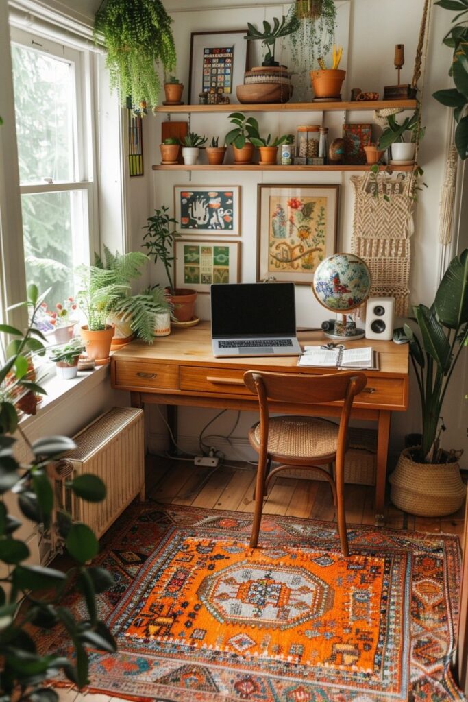 Inspired Scandi Boho Workspace