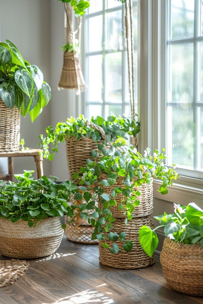 Lush Greenery in Scandi Boho Spaces