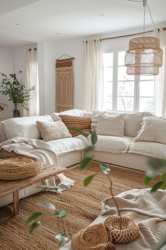 Warmth and Comfort in Scandi Boho Spaces