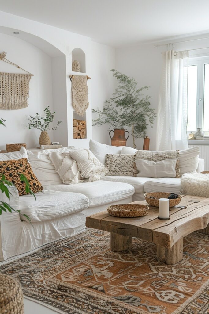 Neutral Backdrops with Boho Accents