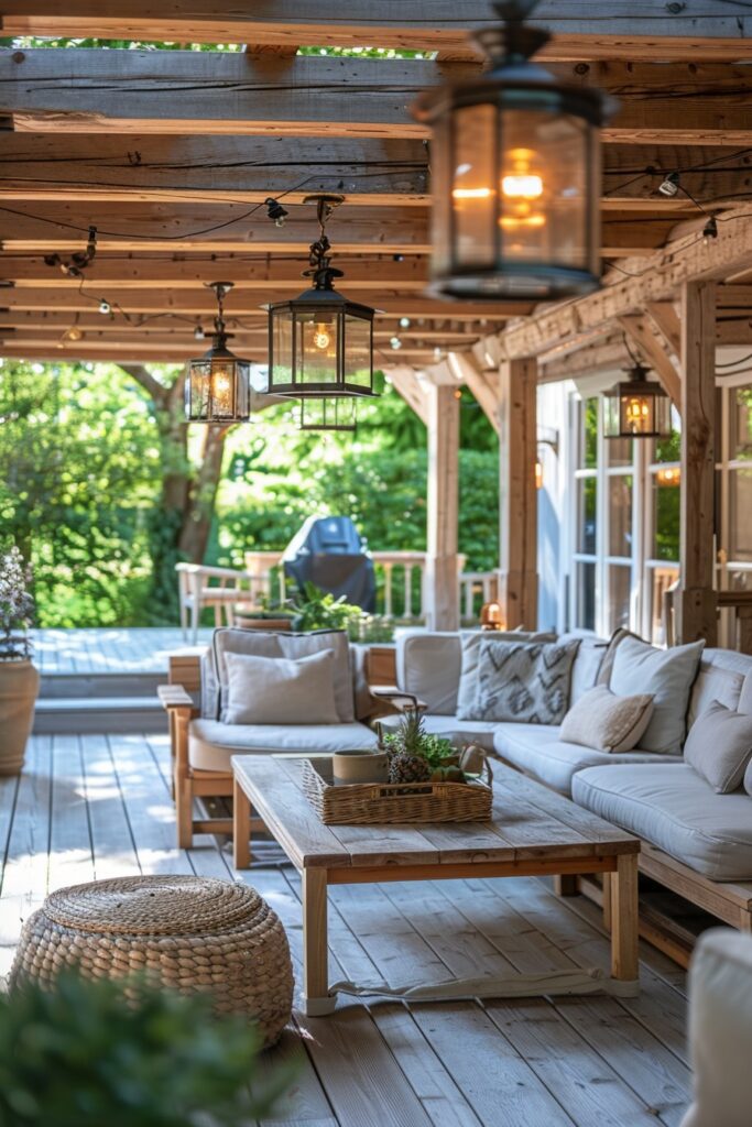Rustic Scandi Boho Patio Charm