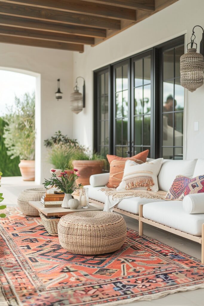 Modern Scandi Boho Patio Decor