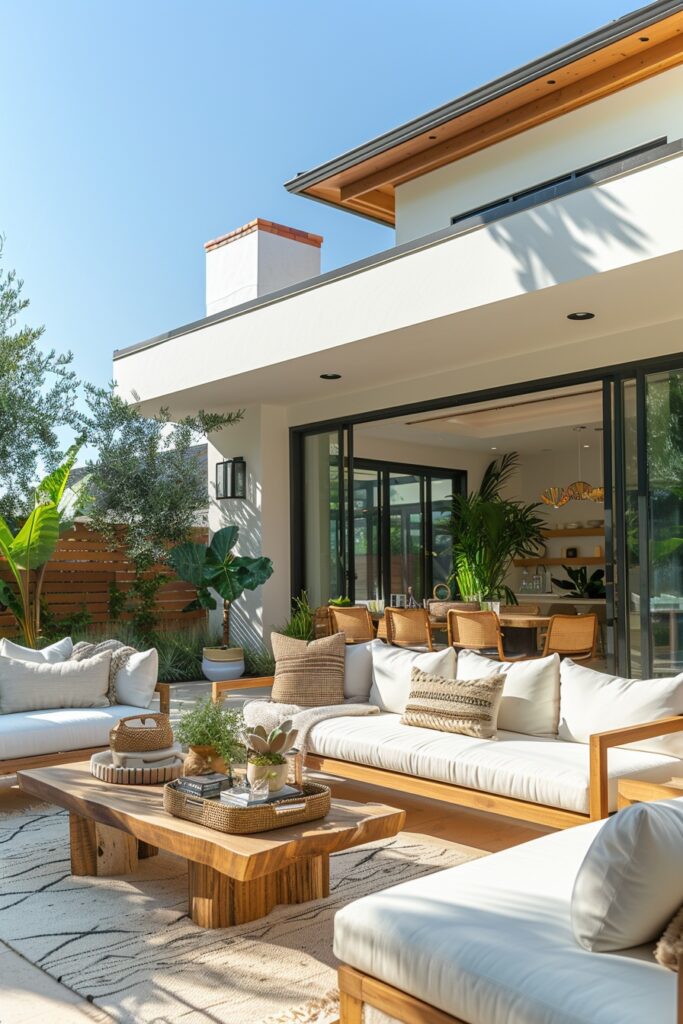 Chic Scandi Boho Patio Layouts