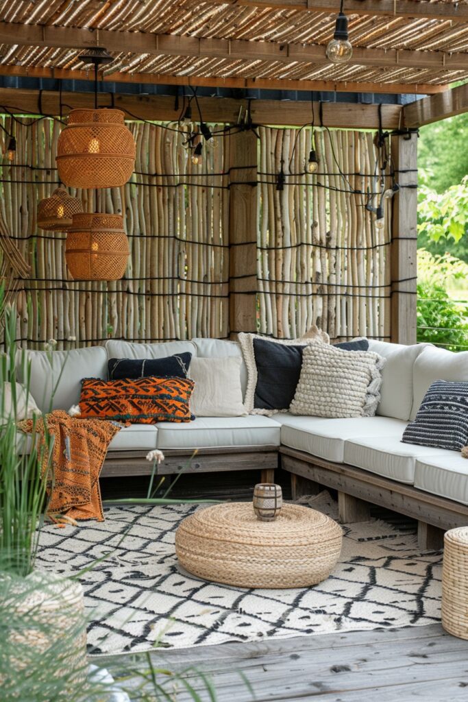 Boho Accents in Scandi Patios