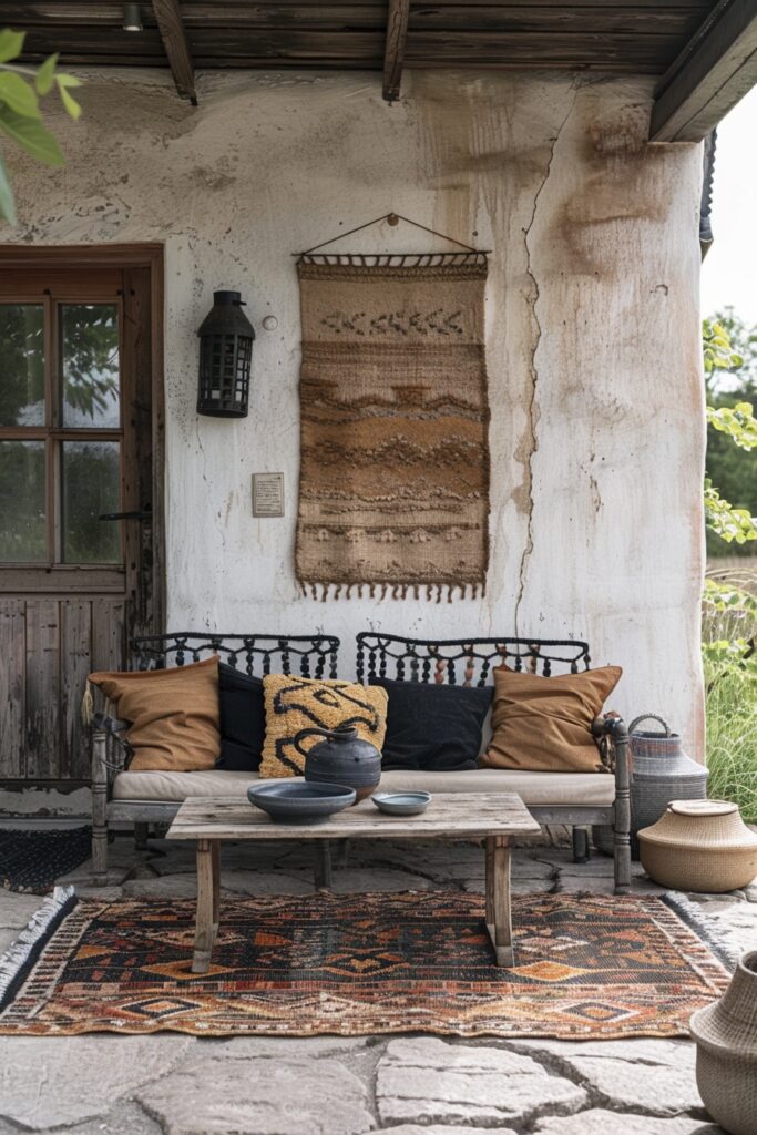 Artistic Scandi Boho Patio Touches