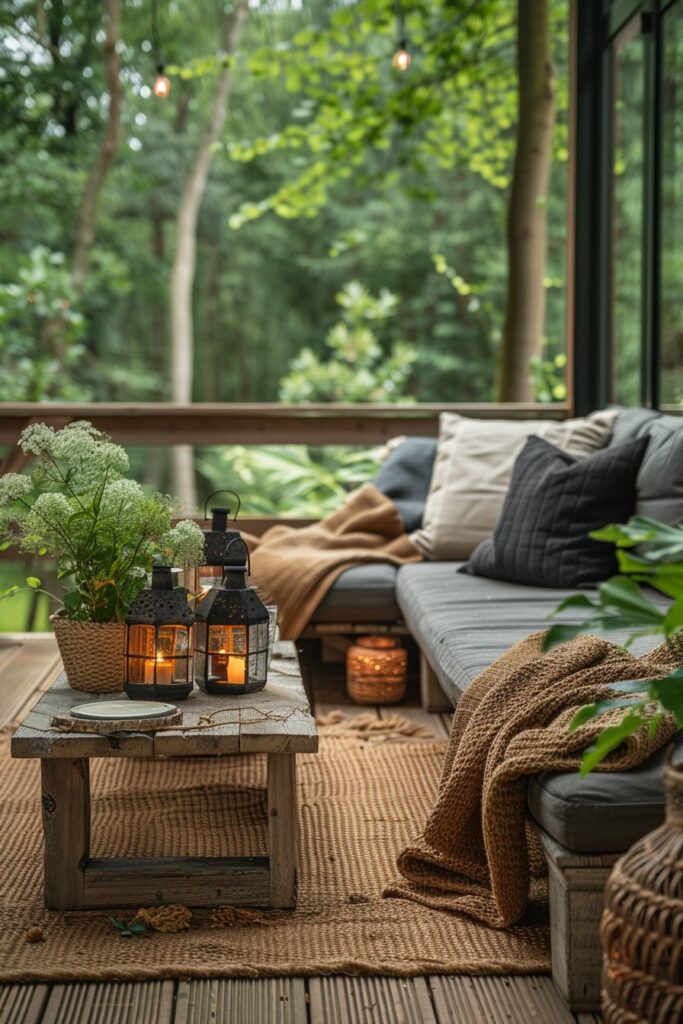 Elegant Scandi Boho Patio Designs