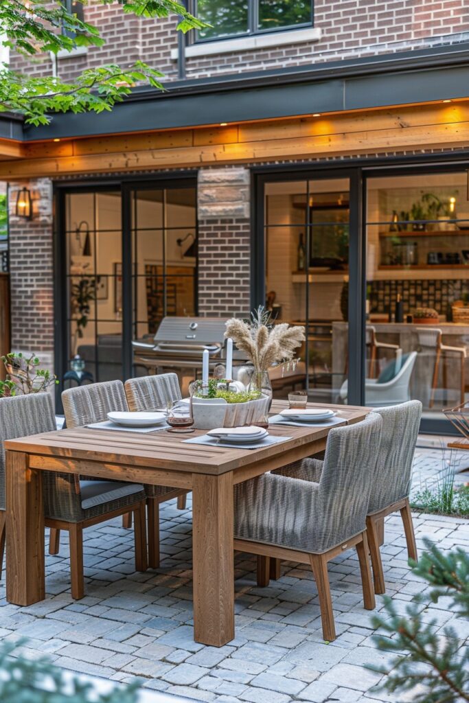 Sophisticated Scandi Boho Patio Design