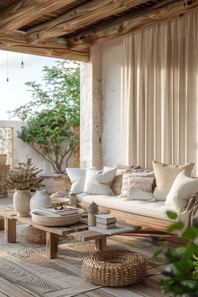 Tranquil Scandi Boho Patio Retreats