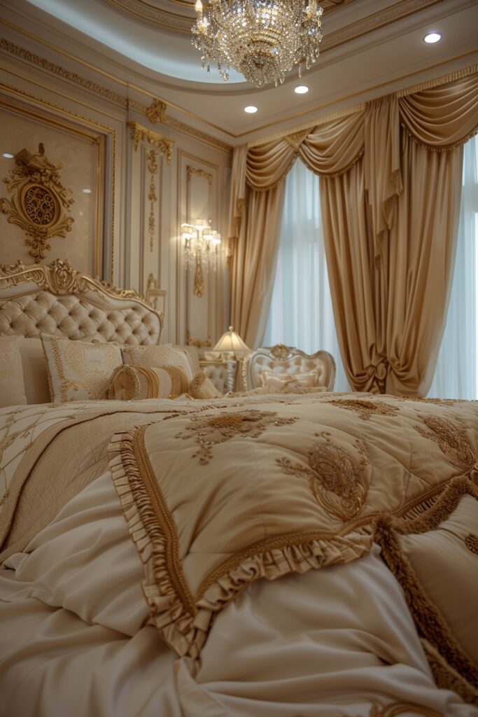 Luxurious Beige and Gold