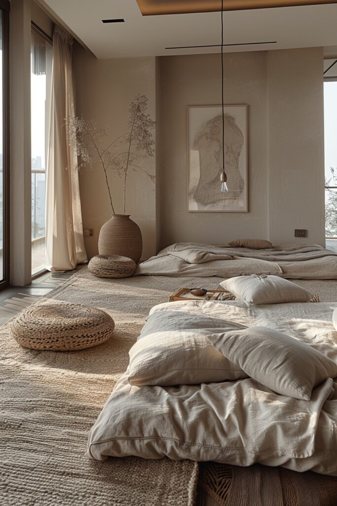Zen-Inspired Beige Space