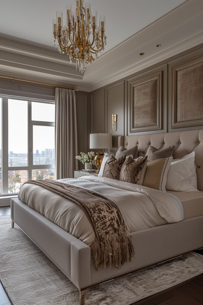 Metallic Accents with Beige