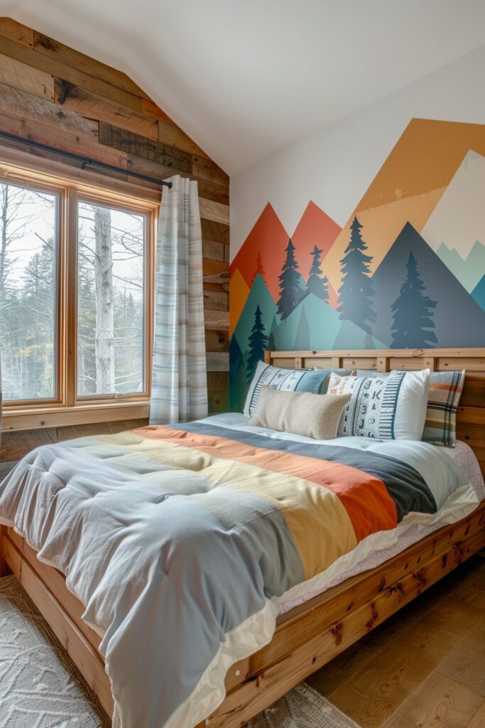 Mountainous Rainbow Peaks