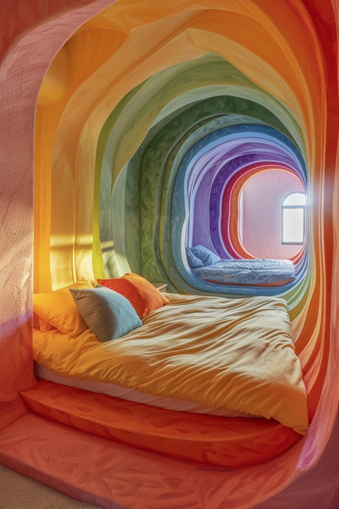 Flowing Color Swoops