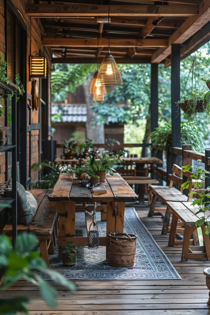 Rustic Reclaimed Balcony