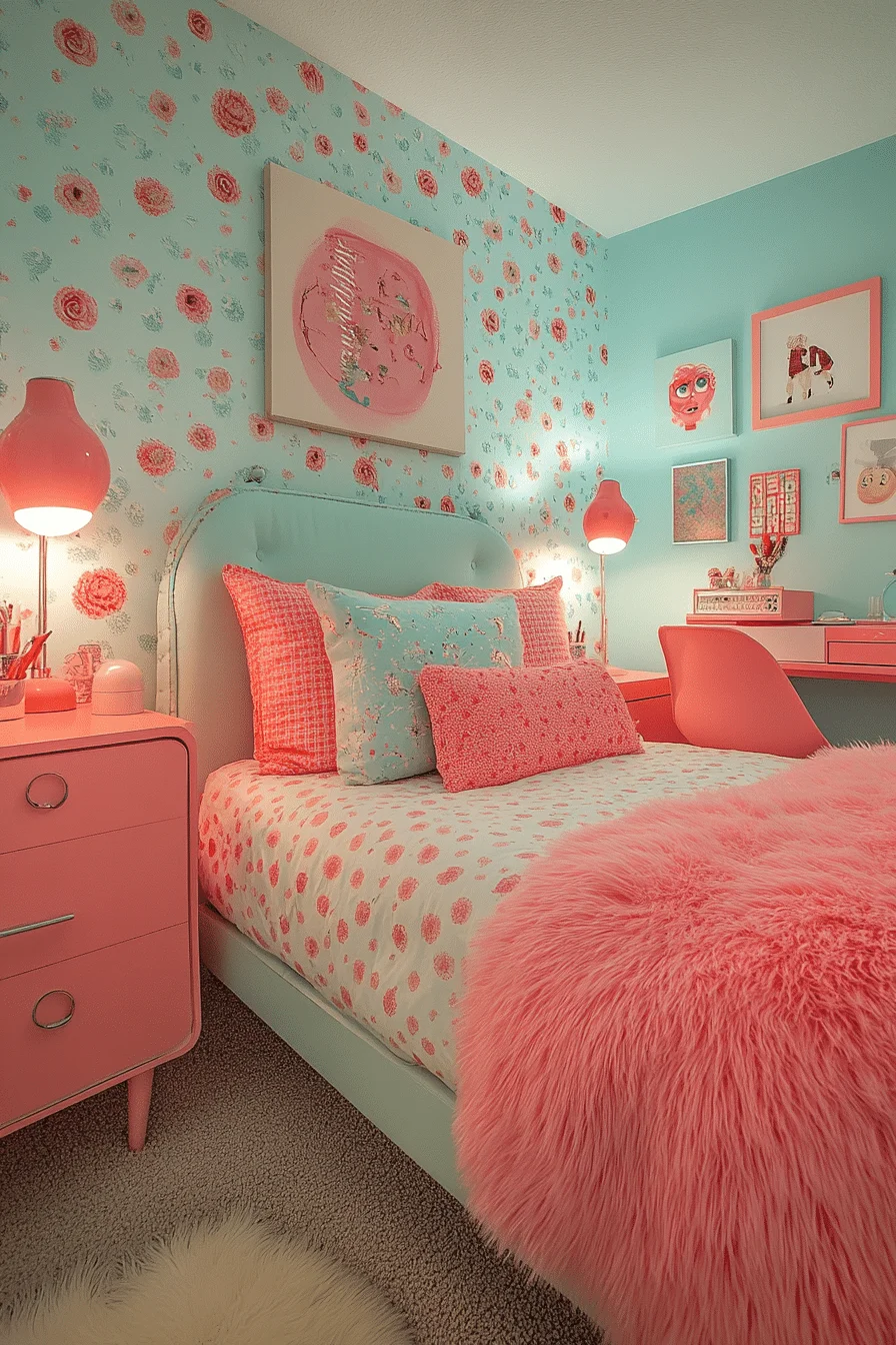 retro bedroom