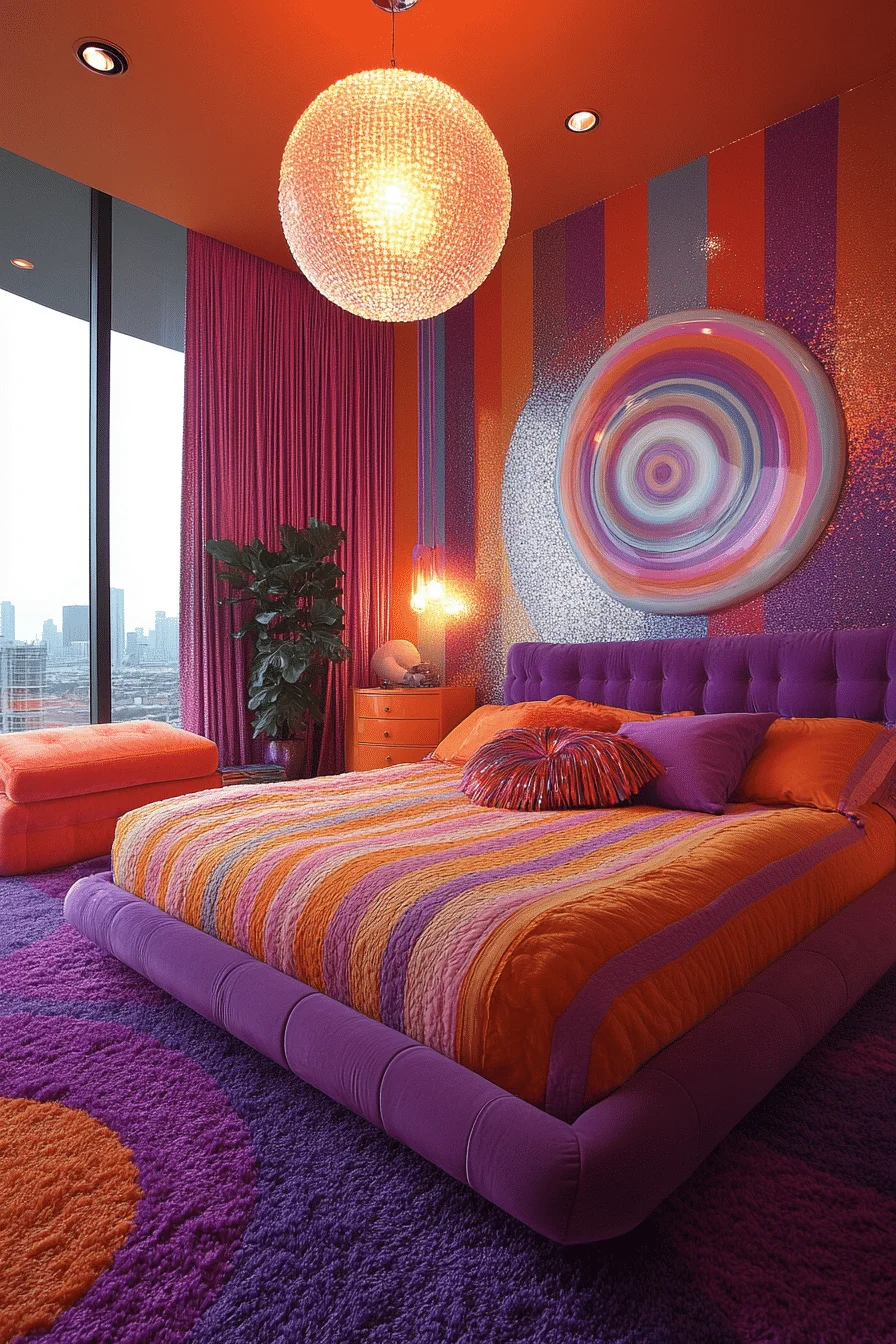 retro bedroom