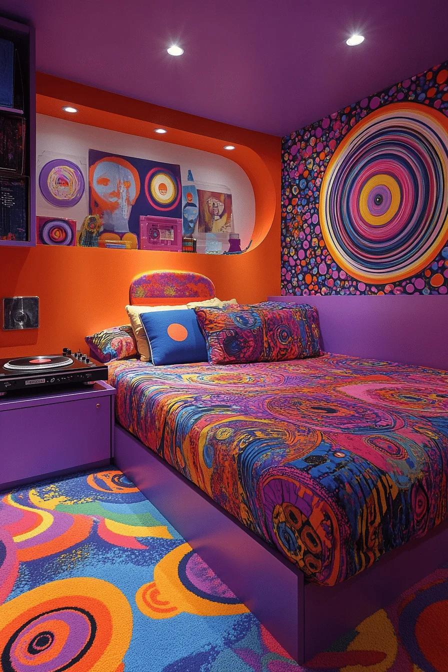 retro bedroom
