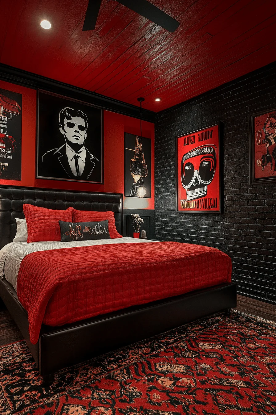 retro bedroom