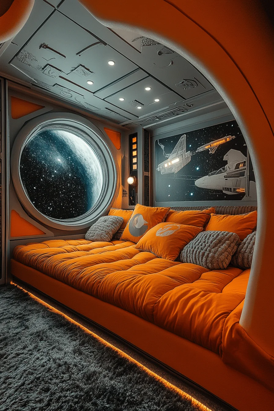 retro bedroom