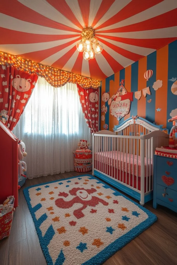 Vintage Circus Nursery Room