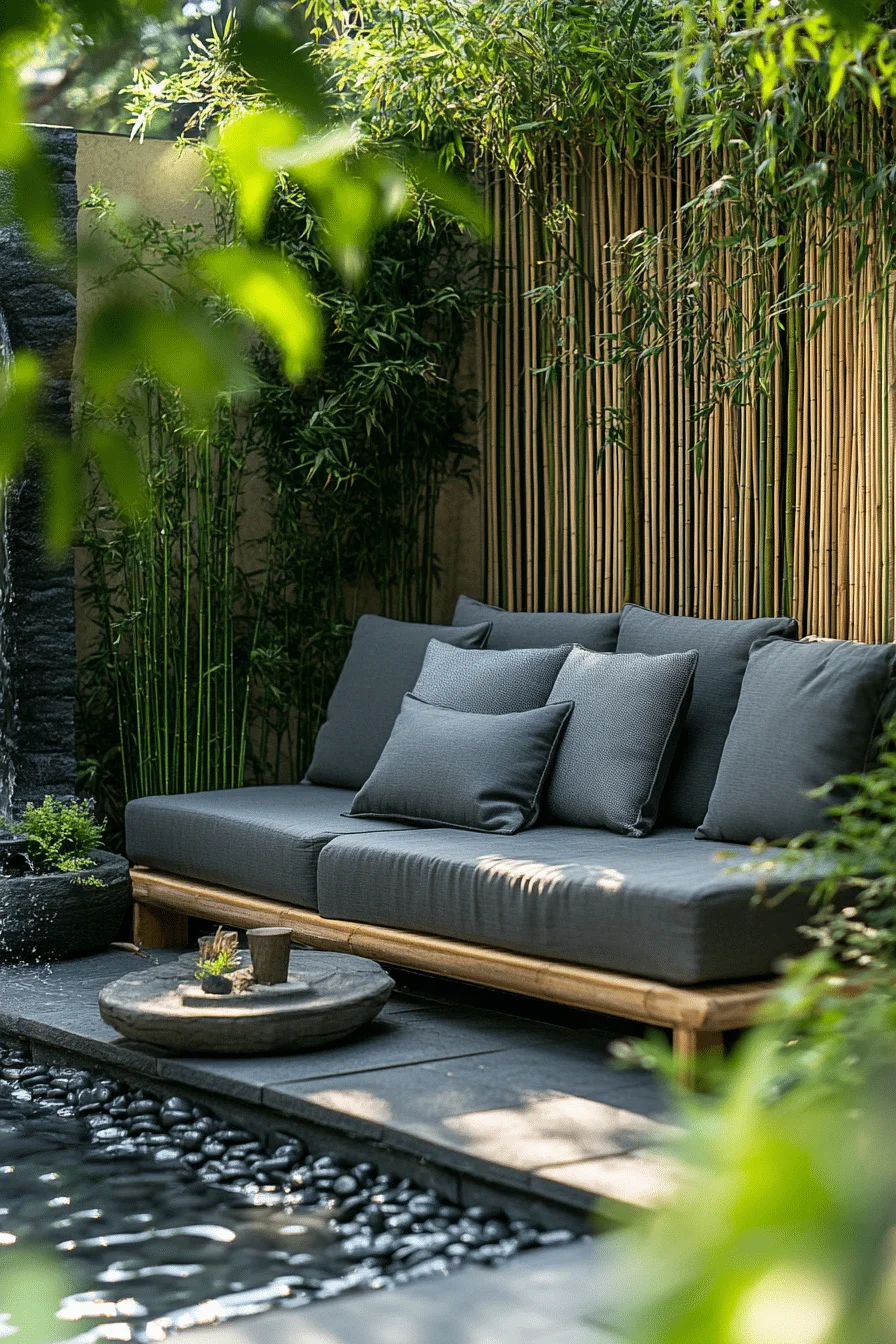 grey sofa decor