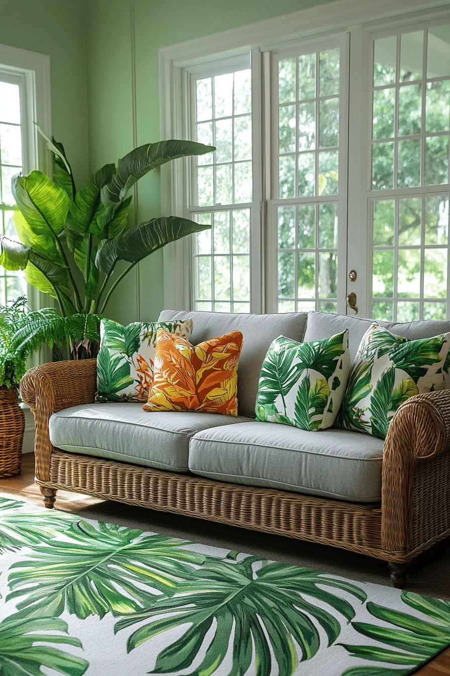 grey sofa decor