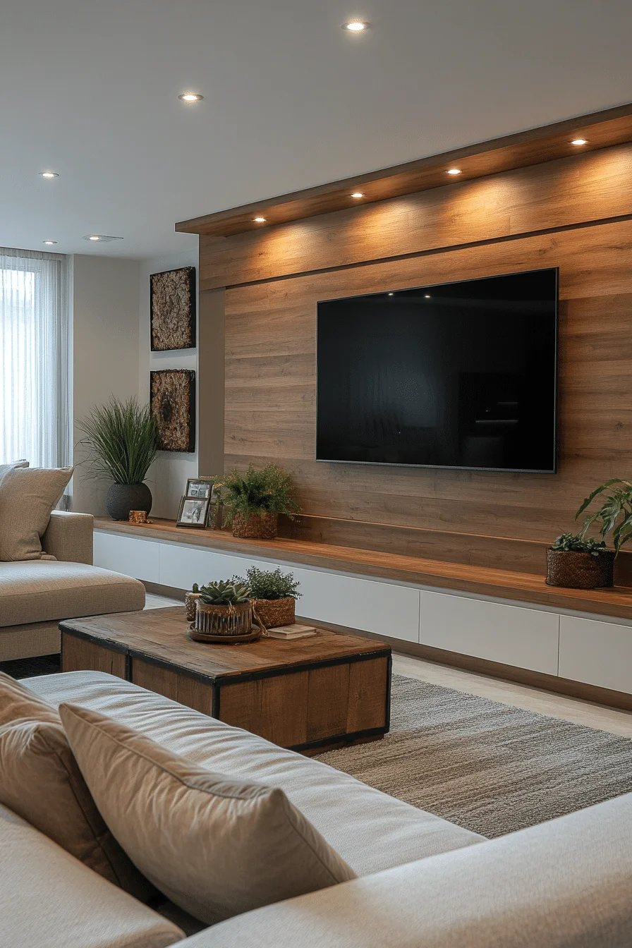 basement family room