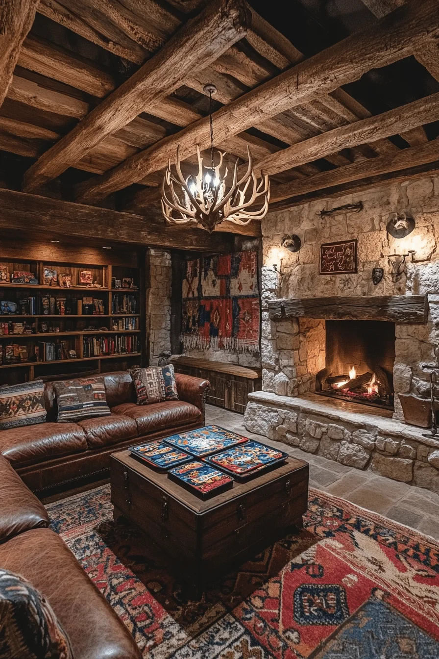 basement family room