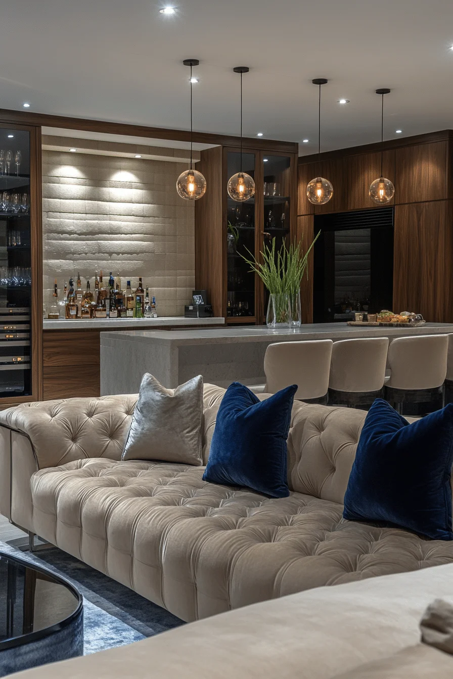 basement family room