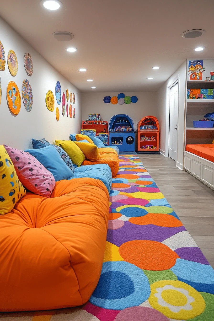 basement family room