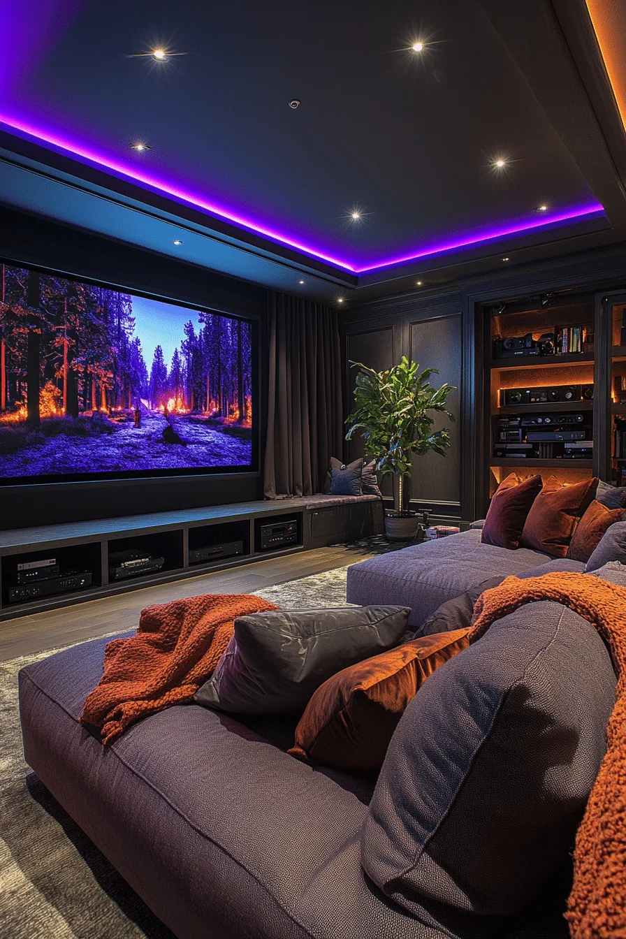 basement family room