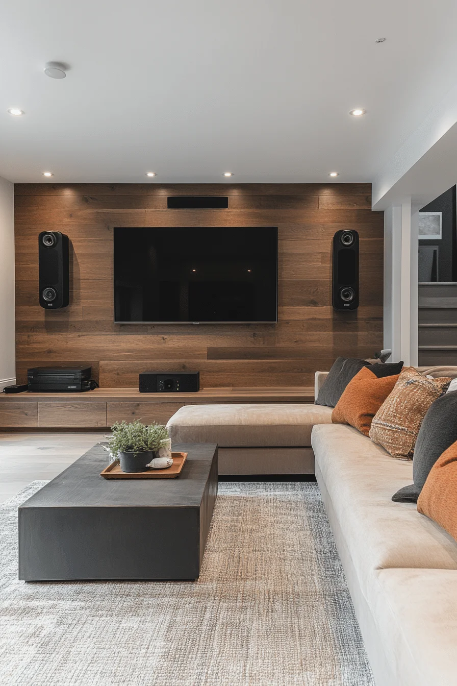 basement family room