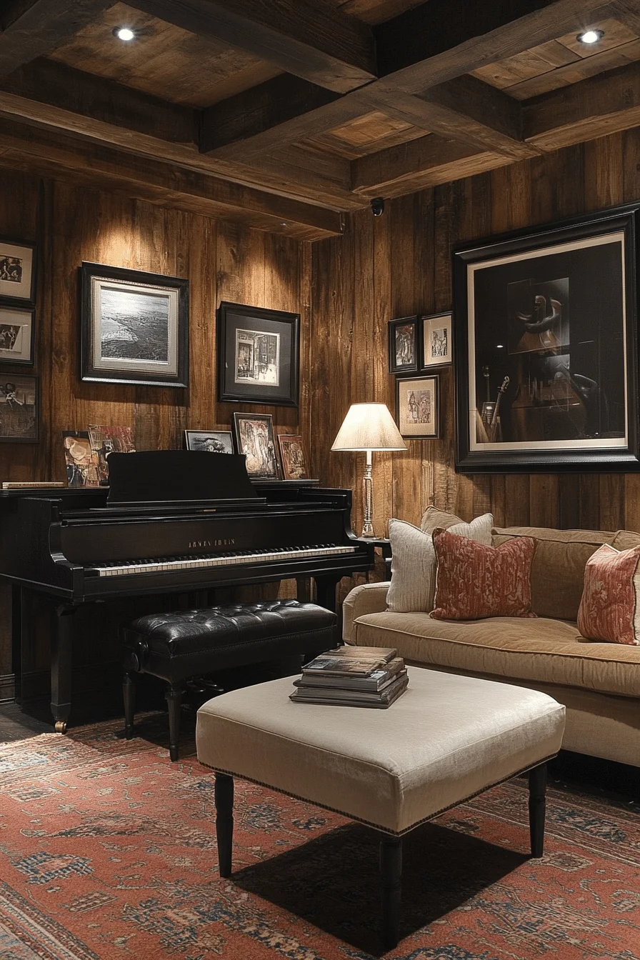 basement family room