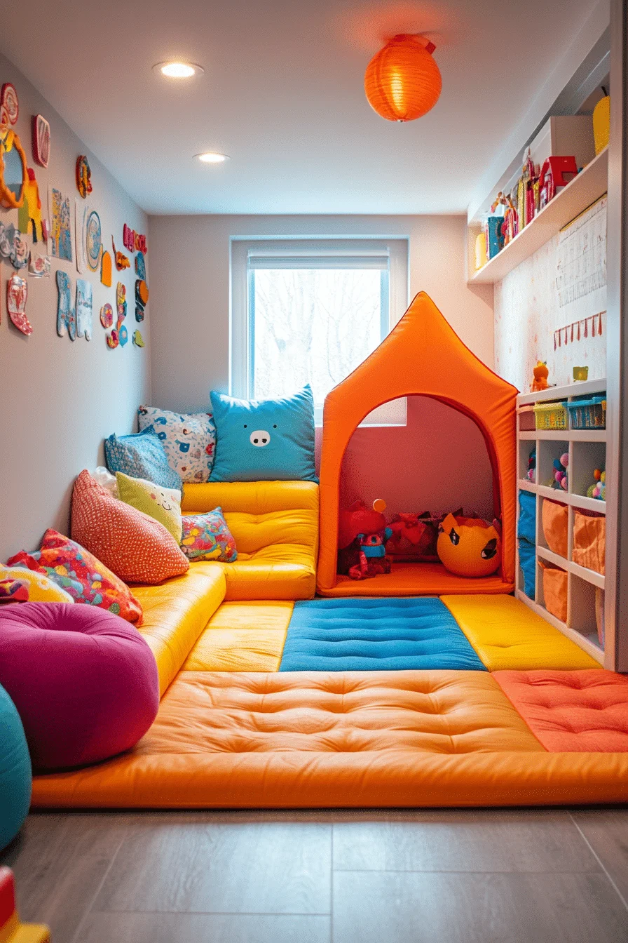 basement family room