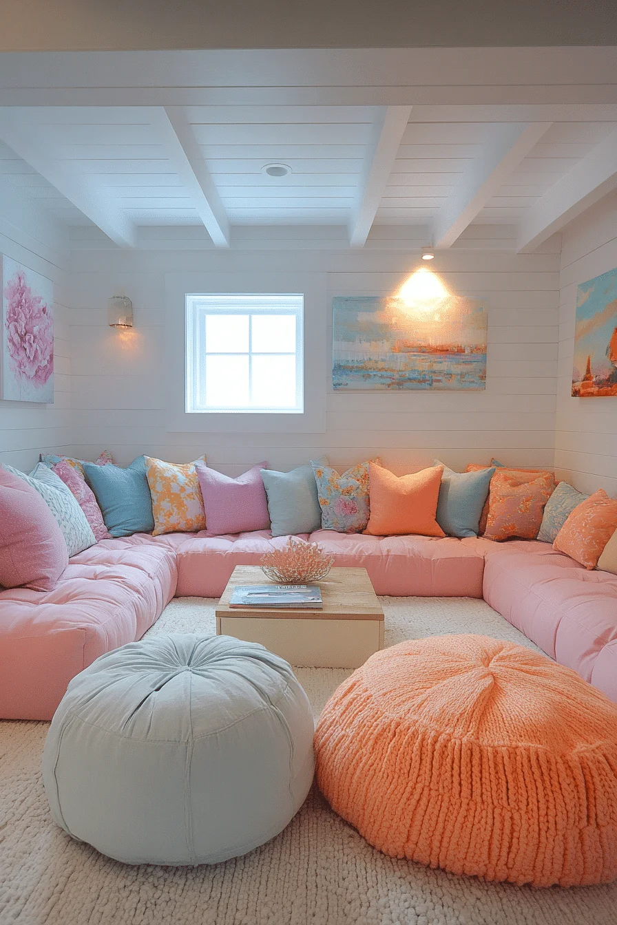 basement family room