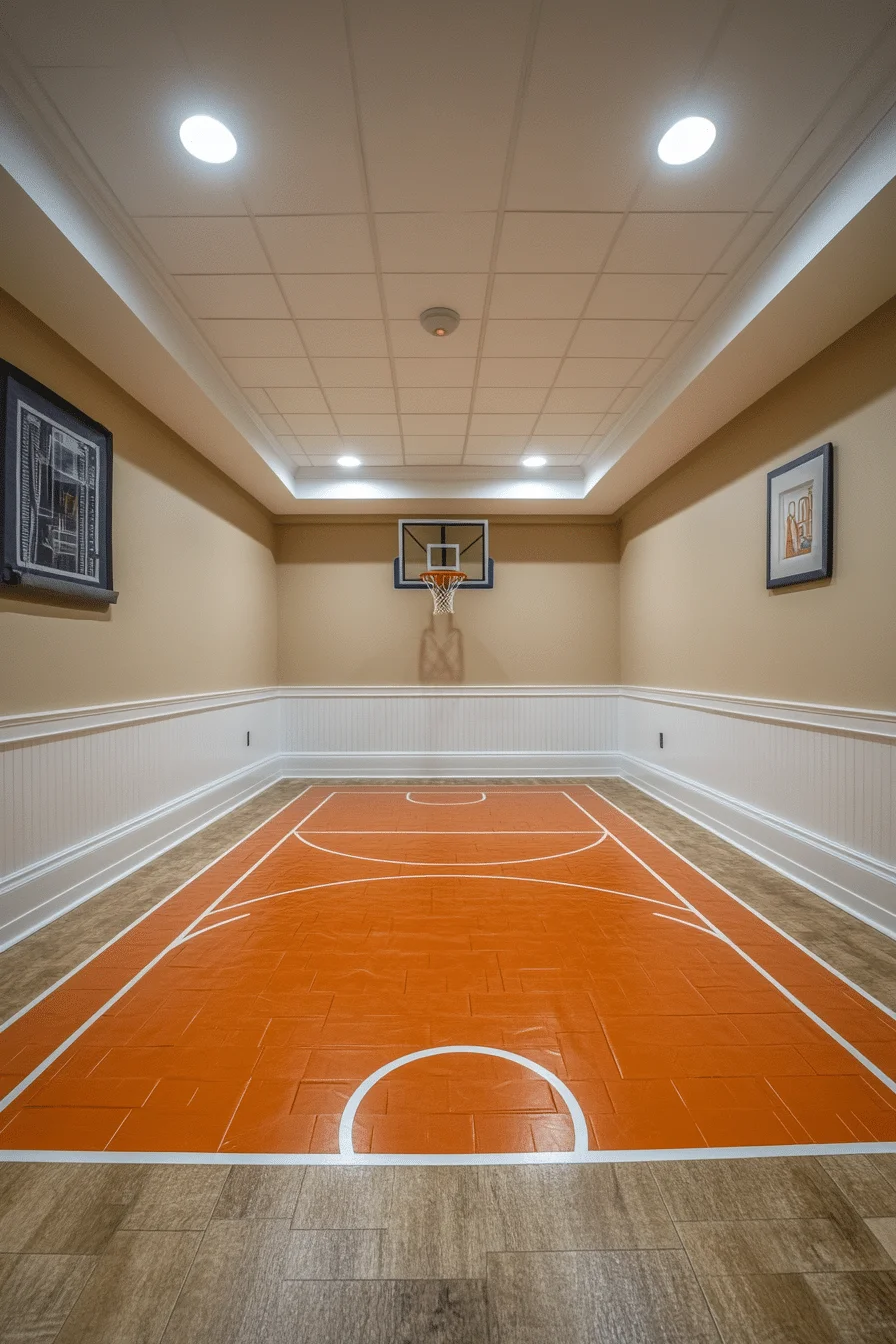 basement family room