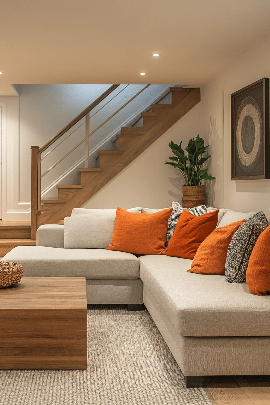 basement family room