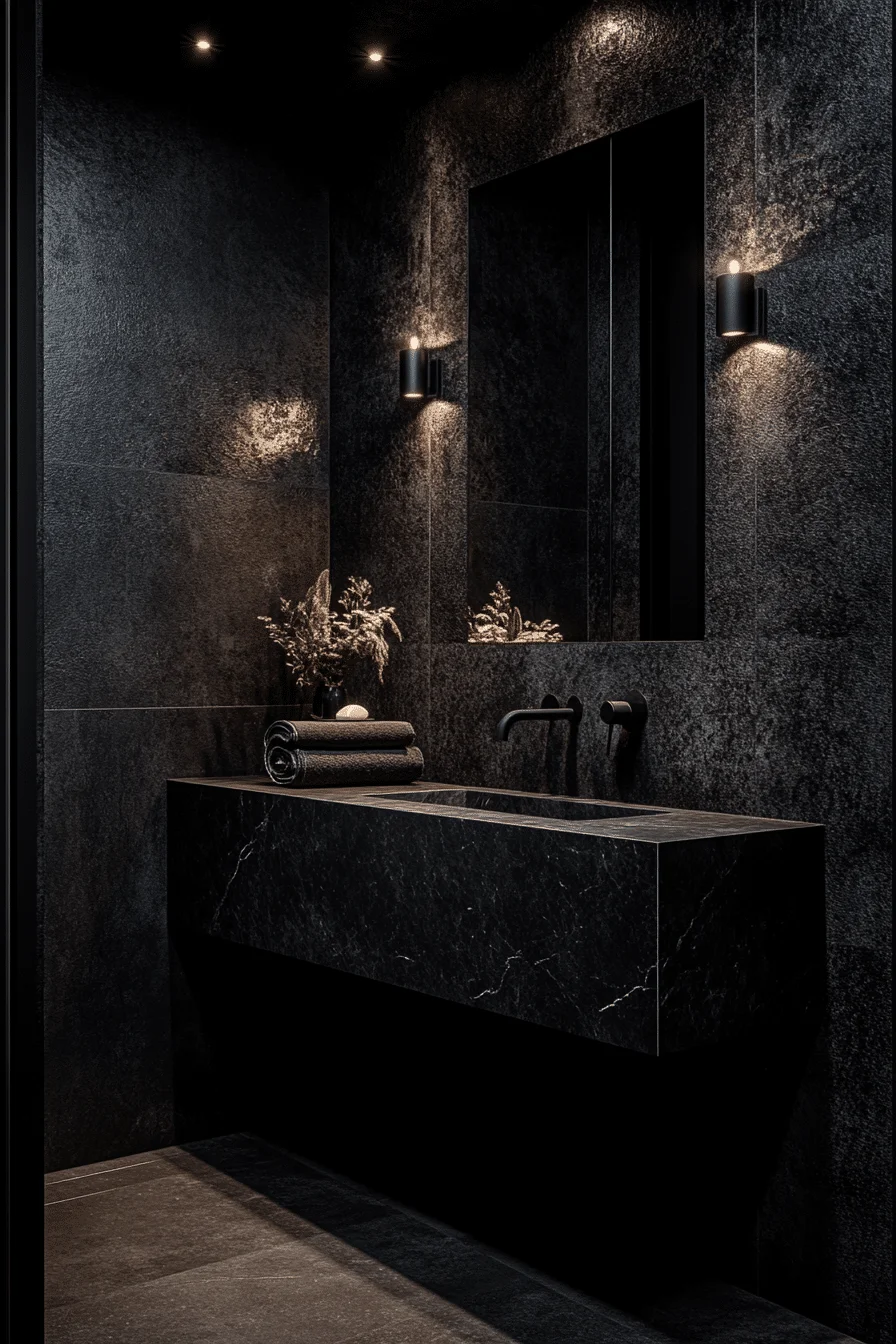 monochromatic bathroom