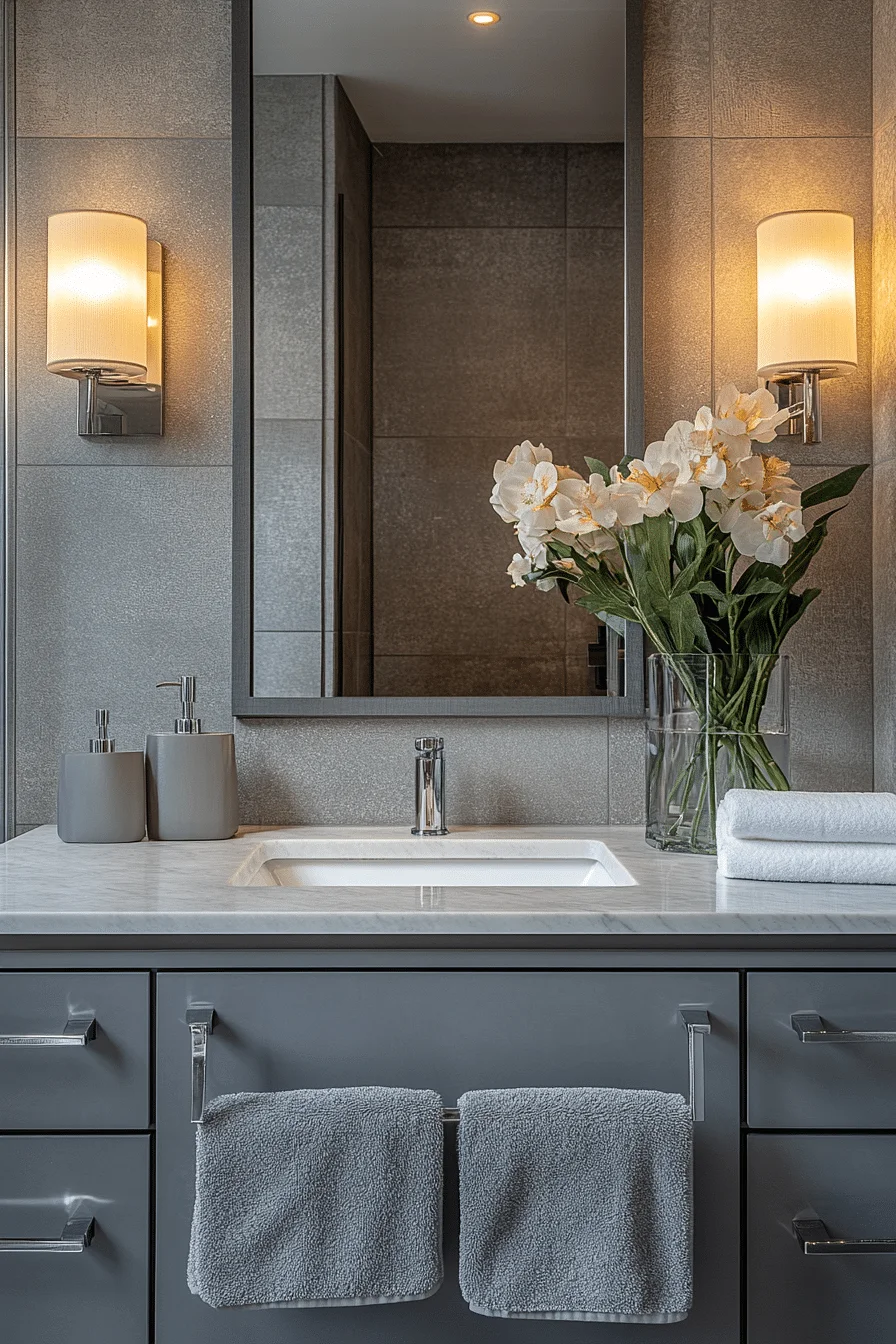 monochromatic bathroom