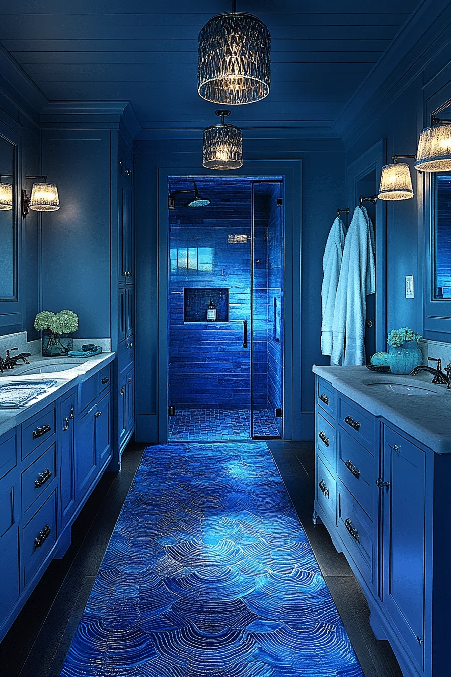 monochromatic bathroom