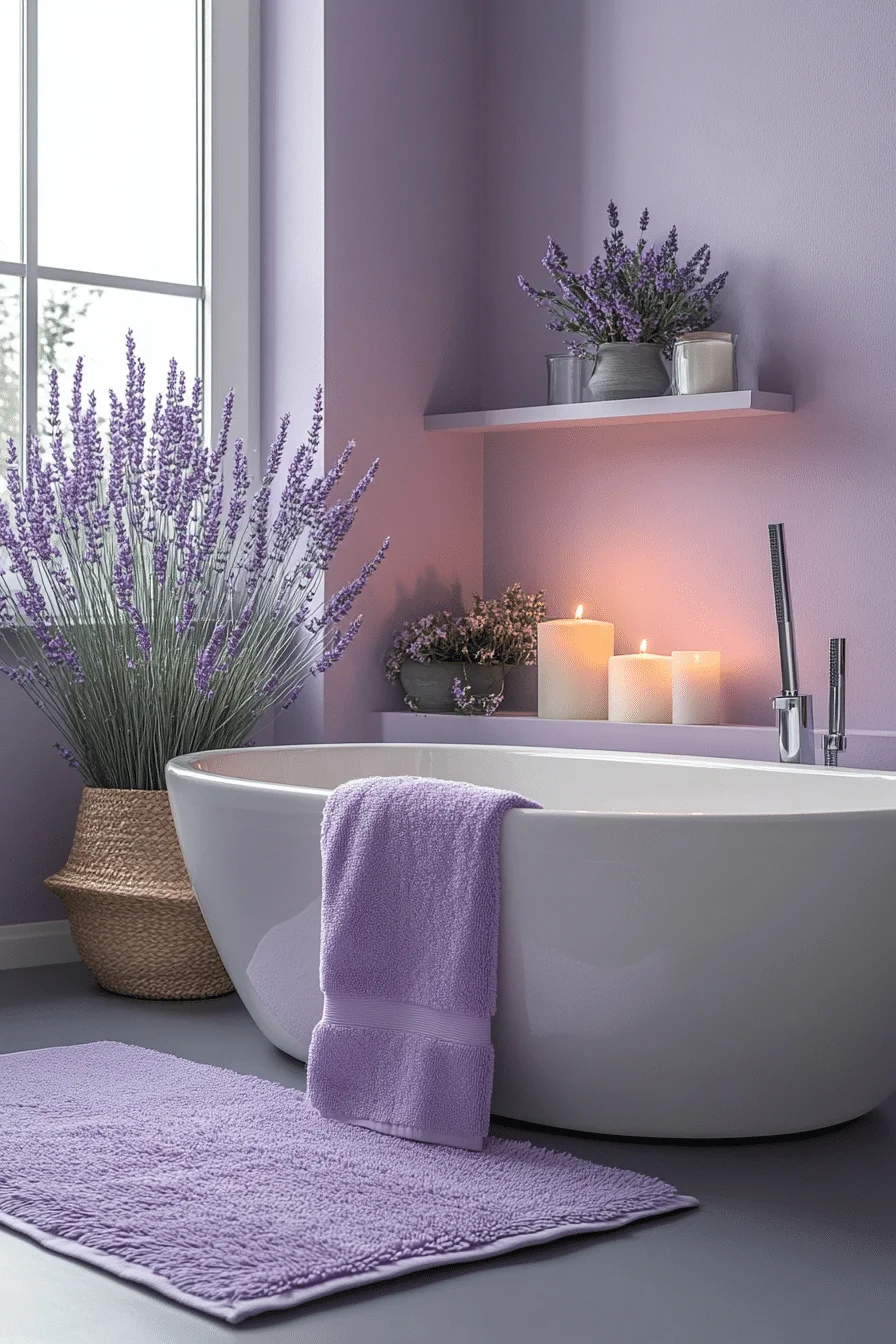 monochromatic bathroom