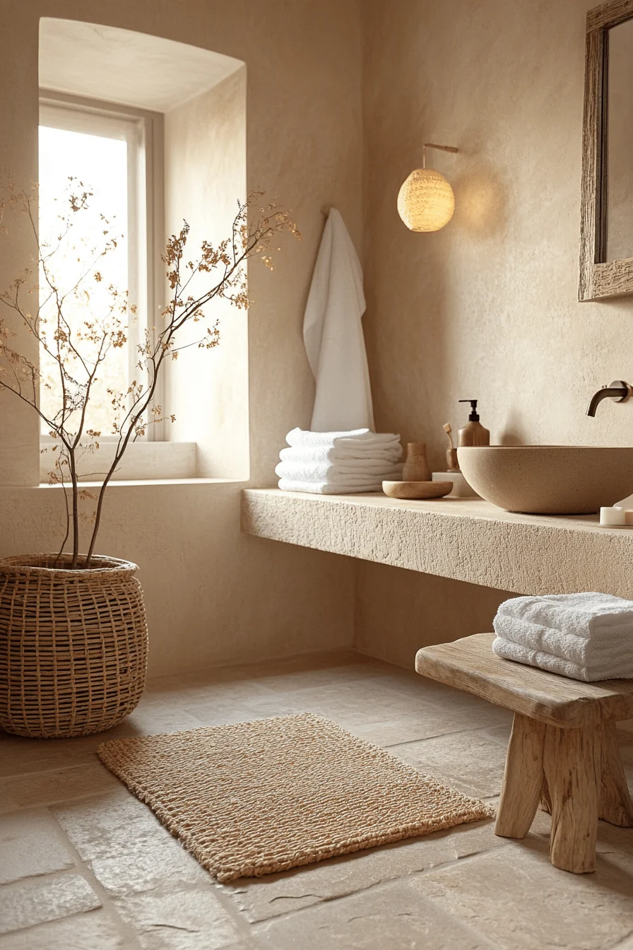 monochromatic bathroom