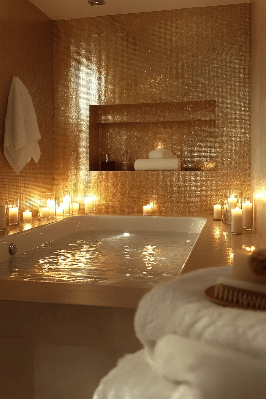 monochromatic bathroom
