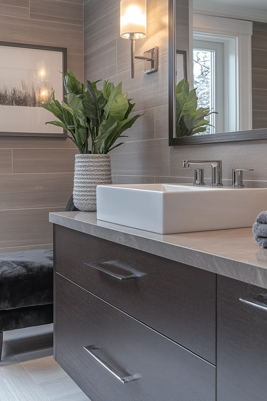 monochromatic bathroom