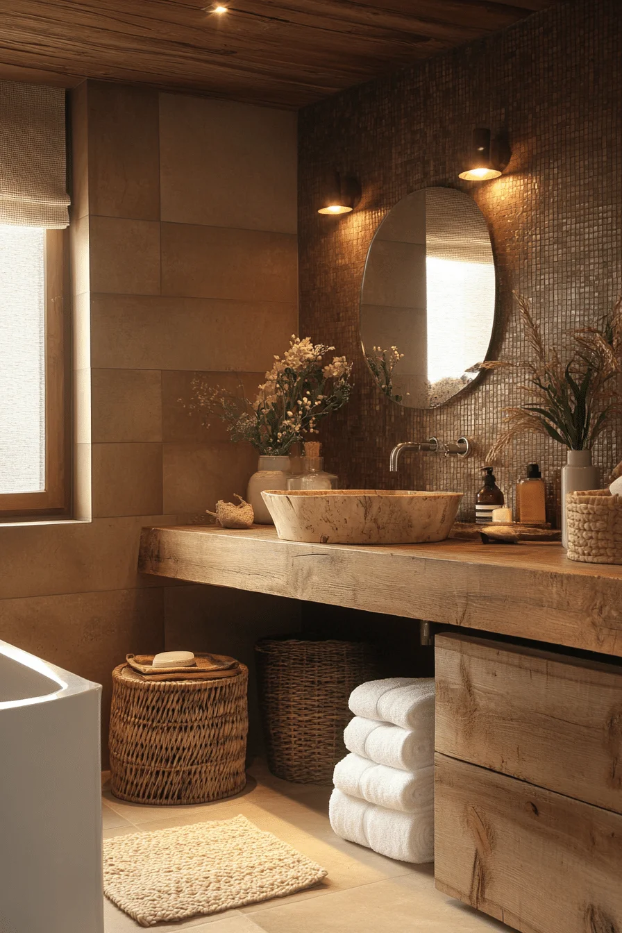 monochromatic bathroom