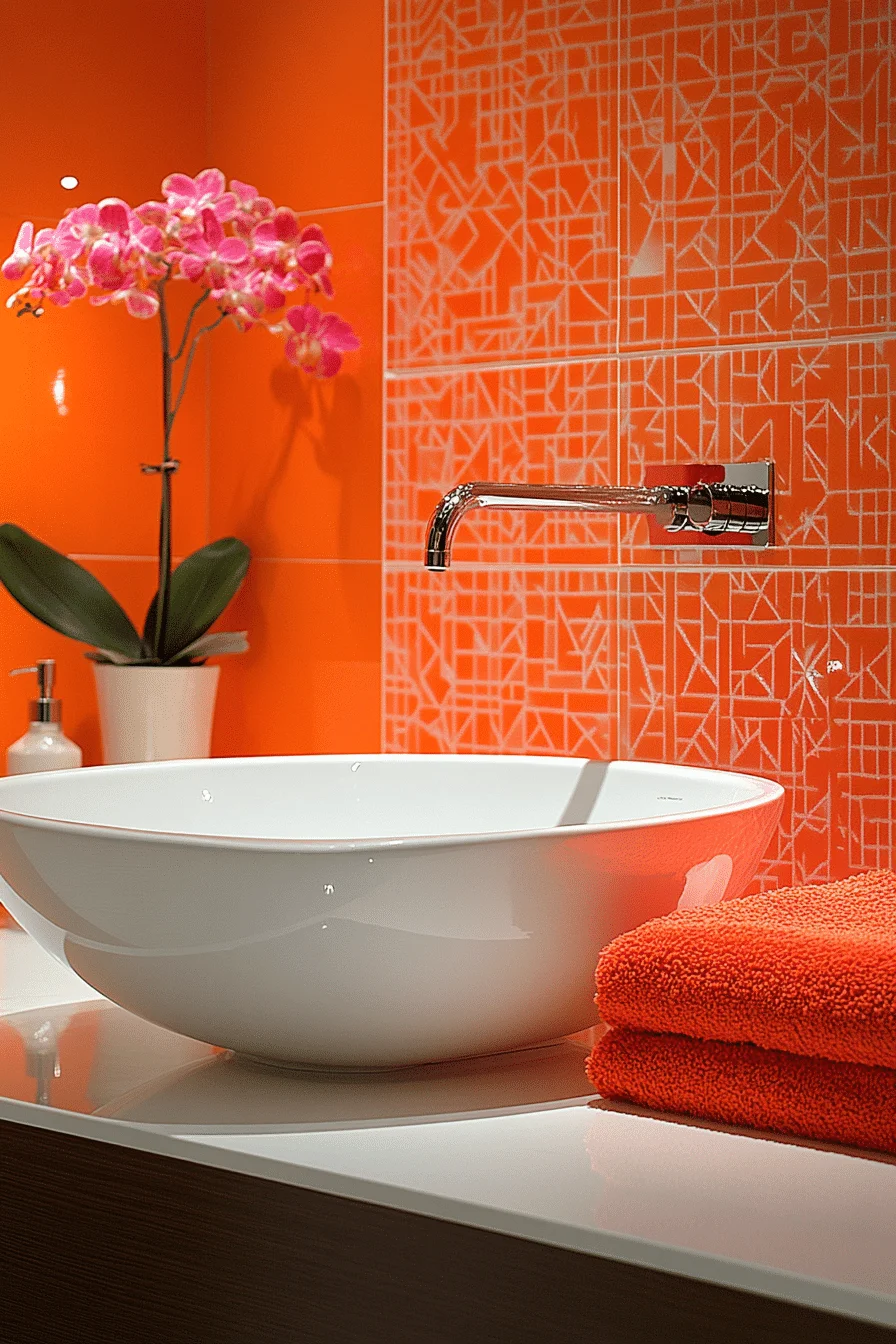 monochromatic bathroom